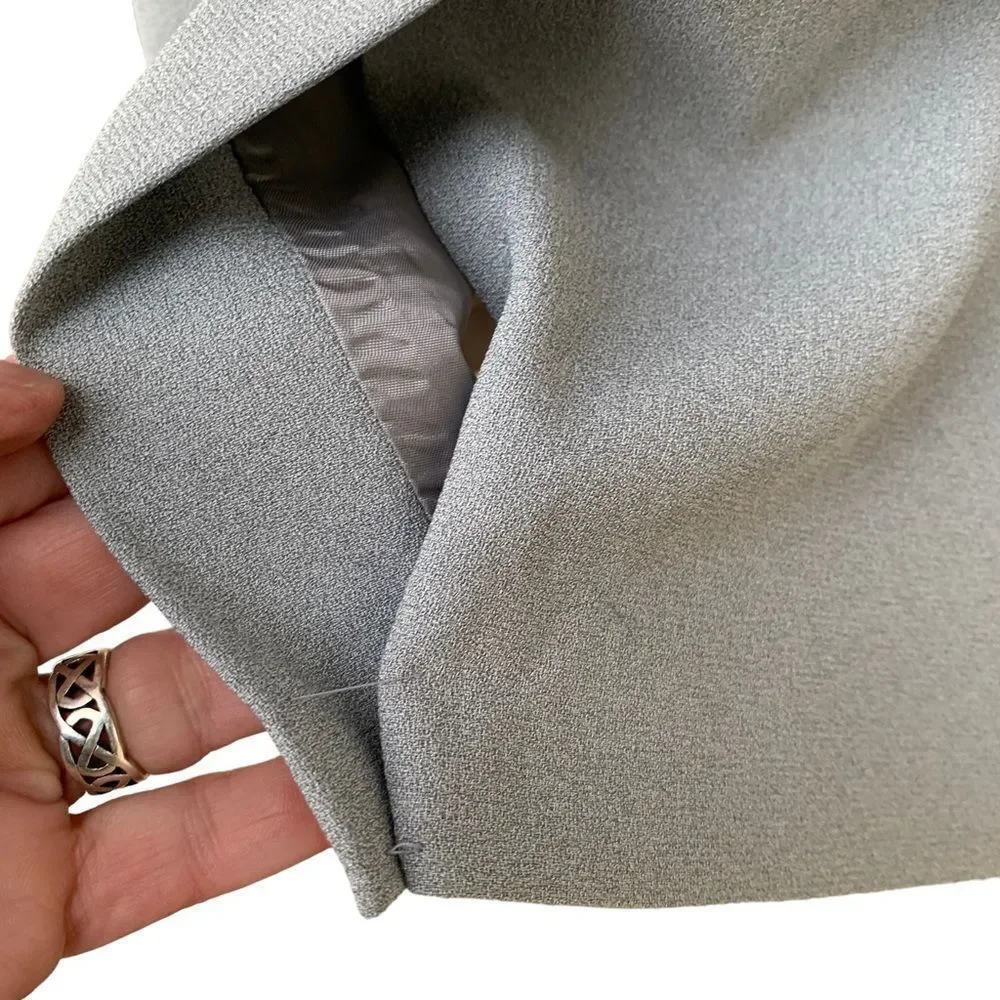 NWT Liz Claiborne Fully Lined Grey Straight Skirt Dress Business Casual size 8
